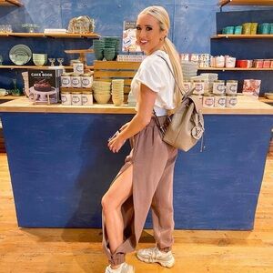 Lovers + Friends Slit Sweat Pant